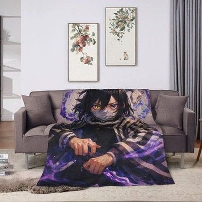 Demon Slayer Tomiyoka Giyuu Decke, Fleece-Dekoration, atmungsaktiv, superw