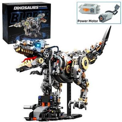 Dinosaurier-Bausteine mechanisches T-Rex-Modell, pädagogische DIY-Des