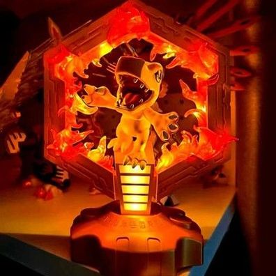 Digimon Adventure Agumon Gabumon Cartoon Nachttischlampe