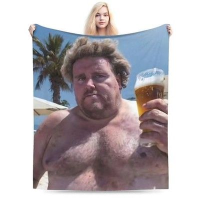 Drachenlord Poster, Plüschdecke, für Jungen und Mädchen, Flanell-Überwurf, Decke