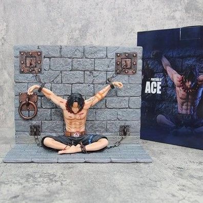 One Piece Portgas D Ace Figur GK Anime Feuerfaust Statue Sammlung Dekoration 22c
