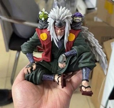 Jiraiya Figur Naruto Actionfiguren mit Zwei Köpfen Schreibtisch-Dekoration