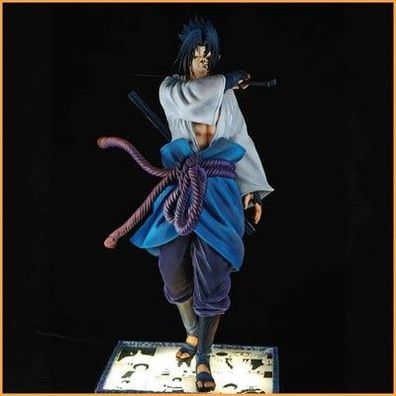 Naruto Figur Uchiha Sasuke Figuren Leuchtkraft Statue Pvc Modell Puppe Sam