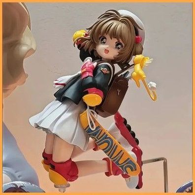 Cardcaptor Sakura Figur Anime-Mädchen PVC-Statue mit Kero Desktop-Deko