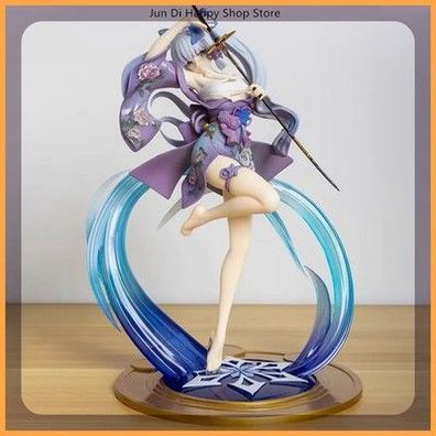 Genshin Impact Kamisato Ayaka Figur Anime Schwert Mädchen PVC Statue Modell Samm