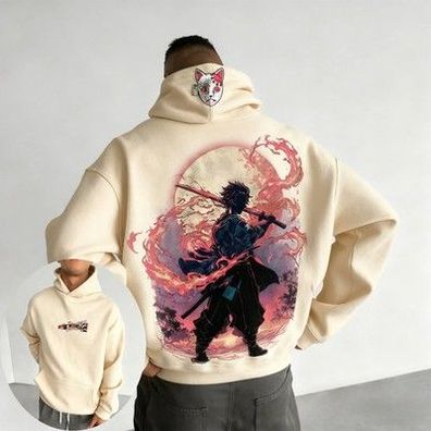 Demon Slayer Herren Hoodie Sweatshirt Kamado Tanjirou Anime Frühling Herbst und