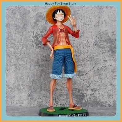One Piece Ruffy Figur Stehend Laechelnd Gross und Klein Anime Modell