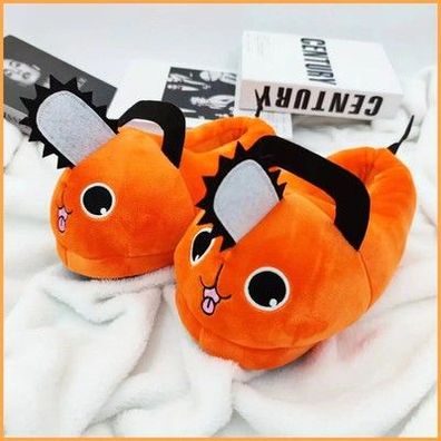 Chainsaw Man Anime Cosplay Hausschuhe Kawaii Pluesch Halloween Party Schuhe