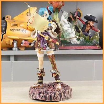 Dragon Ball Samurai Bulma PVC-Statue Sammlerstück Actionfigur Kreatives Ani