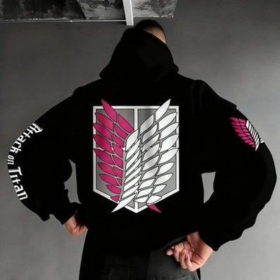 Attack on Titan Mikasa Levo Anime Hoodie Männer Frauen Flügel Druck