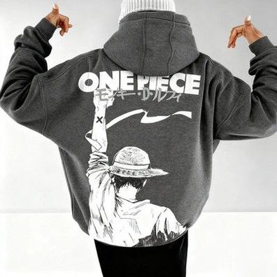 One Piece Anime Hoodie Männer Frauen Pullover Sweatshirt Luffy Grafikdruck Überg