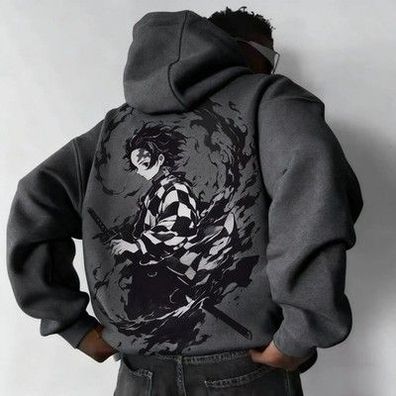Demon Slayer Anime Hoodie Männer Frauen Streetwear Sweatshirt Pullov