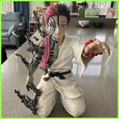 Demon Slayer Akaza Hakuji Figur Anime PVC Statue Modell Sammlung Deko 20 cm