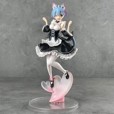 Re: ero Figur Rem Nekomimi Version 1/8 Scale Anime PVC Statue Modell Sammlung