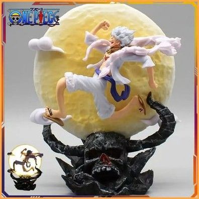 One Piece Anime Figur Mond Fee Nika Affe D Ruffy Gear 5 Mit Mond Licht Act