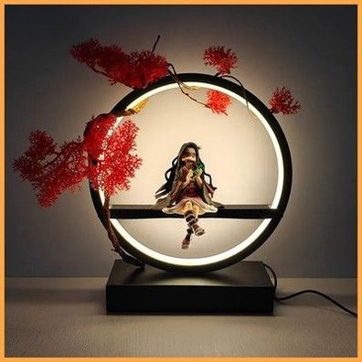 Demon Slayer Nezuko Lampe Licht Anime Manga Nachlicht