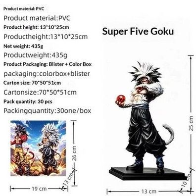 Dragon Ball Super Saiyan 4 Son Goku GK-Figur Sammlermodell Anime-Ornament Dekora
