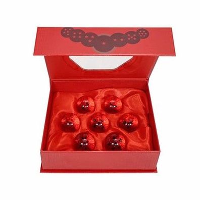 Dragon Ball Z Kristallkugeln 7 Sterne Set 3,5cm Resin Orange Blau Rot Sammlung