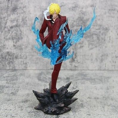 One Piece Figur Sanji Teufelsanzug Anime PVC GK Statue Modell Sammlung Deko