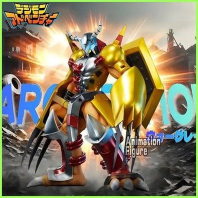 Digimon Adventure Figur WarGreymon 19cm Anime PVC Actionfigur Statue Modell Deko