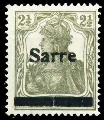 Saargebiet Germania Nr 2aII-PFA ungebraucht gepr. X3FDC86