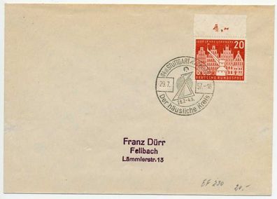 BRD 1956 Nr 230 BRIEF EF X5BC612