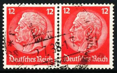 3. REICH 1933 Nr 519 gestempelt WAAGR PAAR X5D25B2