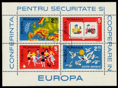 Rumänien Block 124 zentrisch gestempelt X76D94E