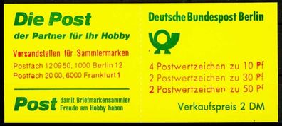 BERLIN Markenheftchen Nr MH 10a IoZ postfrisch X1F959E