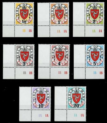 INSEL-MAN Portomarken Nr 1I-8I postfrisch ECKE-ULI X9253FA