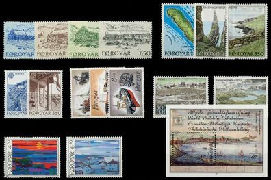 FÄRÖER Nr 145-161 Block 3 postfrisch Jahrgang X92A246