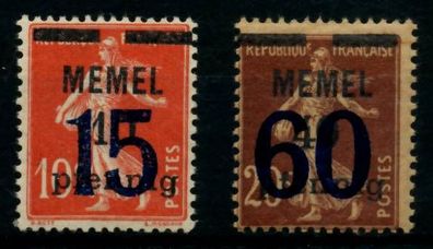MEMEL 1921 Nr 34-35 postfrisch X6B5242