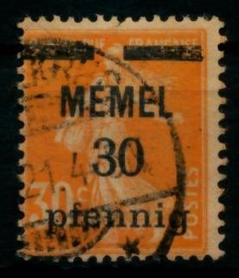 MEMEL 1920 Nr 21x gestempelt X6B5536