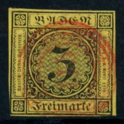 BADEN Ausgaben VON 1851 - 1858 Nr 2b-115 ZENTR- X744966