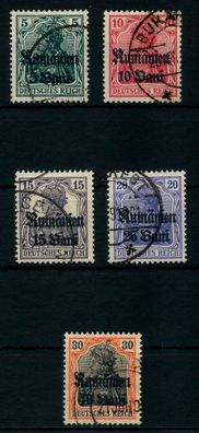 BES 1WK D-MV Rumänien Nr 8-12 gestempelt X7745BE