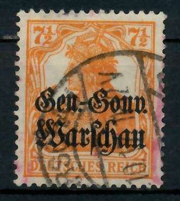 BES. 1WK D-POST IN POLEN Nr 9a gestempelt X776912
