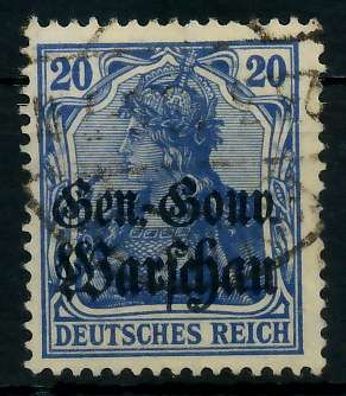 BES 1WK D-POST IN POLEN Nr 13b gestempelt X776A16