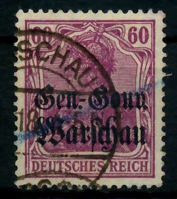 BES 1WK D-POST IN POLEN Nr 16b gestempelt X776A42