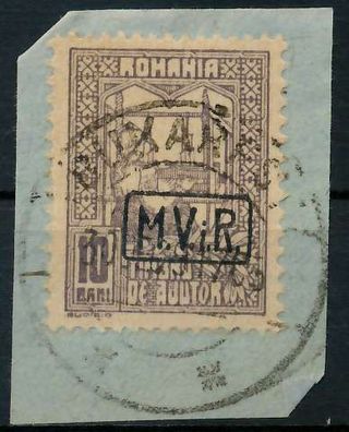 BES 1WK D-MV Rumänien Nr K4 zentrisch gestempelt Briefstück X7792CA
