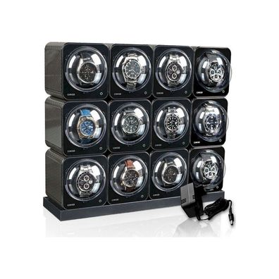 Beco - Uhrenbeweger - Boxy Fancy Brick - karbon 12 - 70002/125