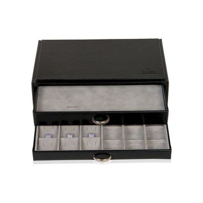Sacher - Schmuckkästchen Vario Ring- & Ohrsteckerbox - Schwarz - 70028/25