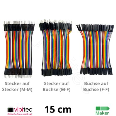 15cm Dupont Jumper Kabel Breadboard Wire Draht Brücke für Arduino Raspberry Pi