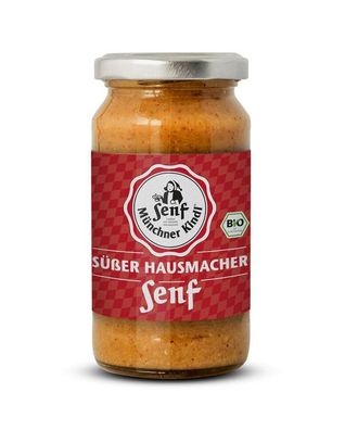 3x Münchner Kindl Senf Hausmacher Senf Süß BIO 200ml