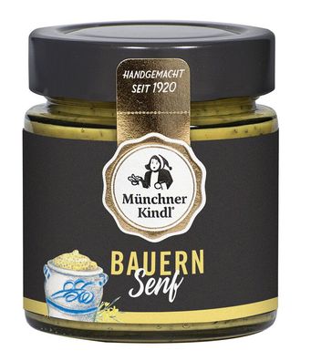 6x Münchner Kindl Senf Bauern Senf BIO 125ml