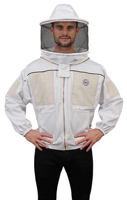 Humble Bee 330 Beléftete Imkerjacke mit Rundschleier Gr. XXS