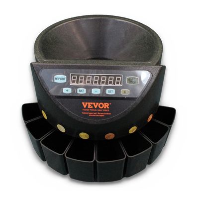 VEVOR Geldzählmaschine 220V 300 Ménzen/Min 8 Auffangboxen Defekt
