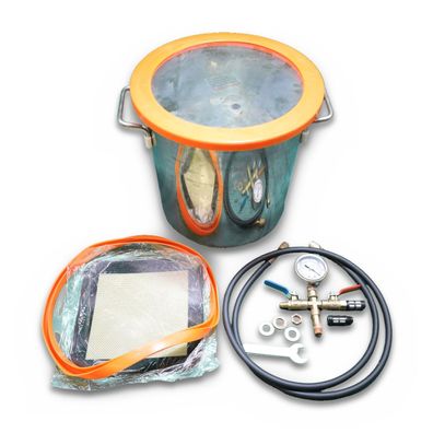 VEVOR Vakuumkammer 11L Set mit Manometer HVAC Unterdruck Harzentgasung