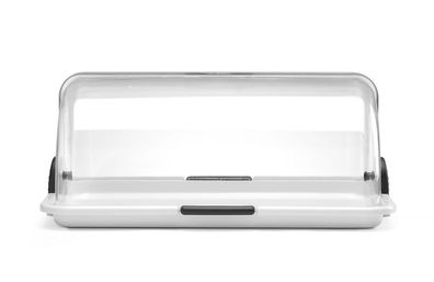 HENDI Buffet-Vitrine ungekéhlt 465x315x195mm weiß Defekt Kunststoff gebrochen