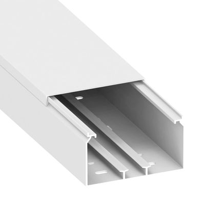 Cablecoach Kabelkanal CC10116 60x110 mm PVC Weiß 1 m mit Montagelochung