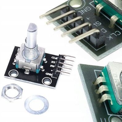 Rosfix Drehencoder Modul mit Taster – 20 Impulse | 2,54 mm Raster, 360°
